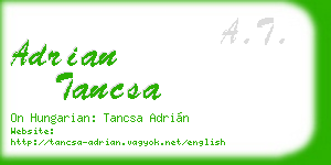 adrian tancsa business card