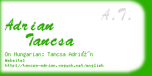 adrian tancsa business card